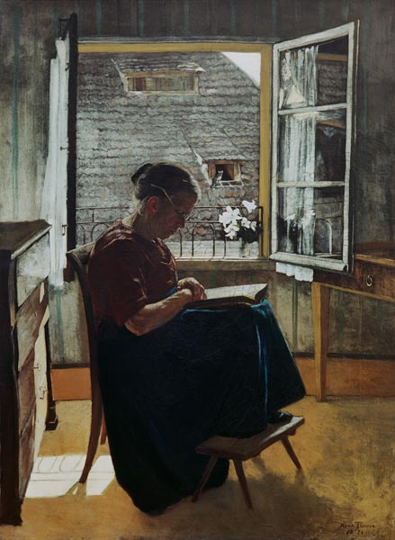 Hans Thoma / Mother of the Artist / 1871 von Hans Thoma