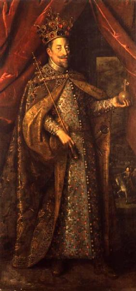 Emperor Matthias of Austria in Bohemian Coronation Robes c.1613