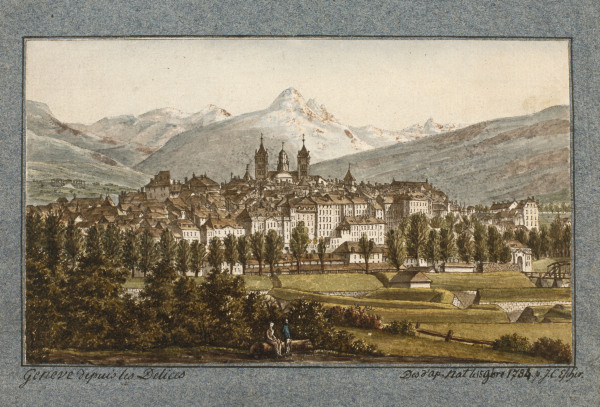 Genf, 1784, von H.C.Escher v. d. Linth von Hans Conrad Escher von der Linth