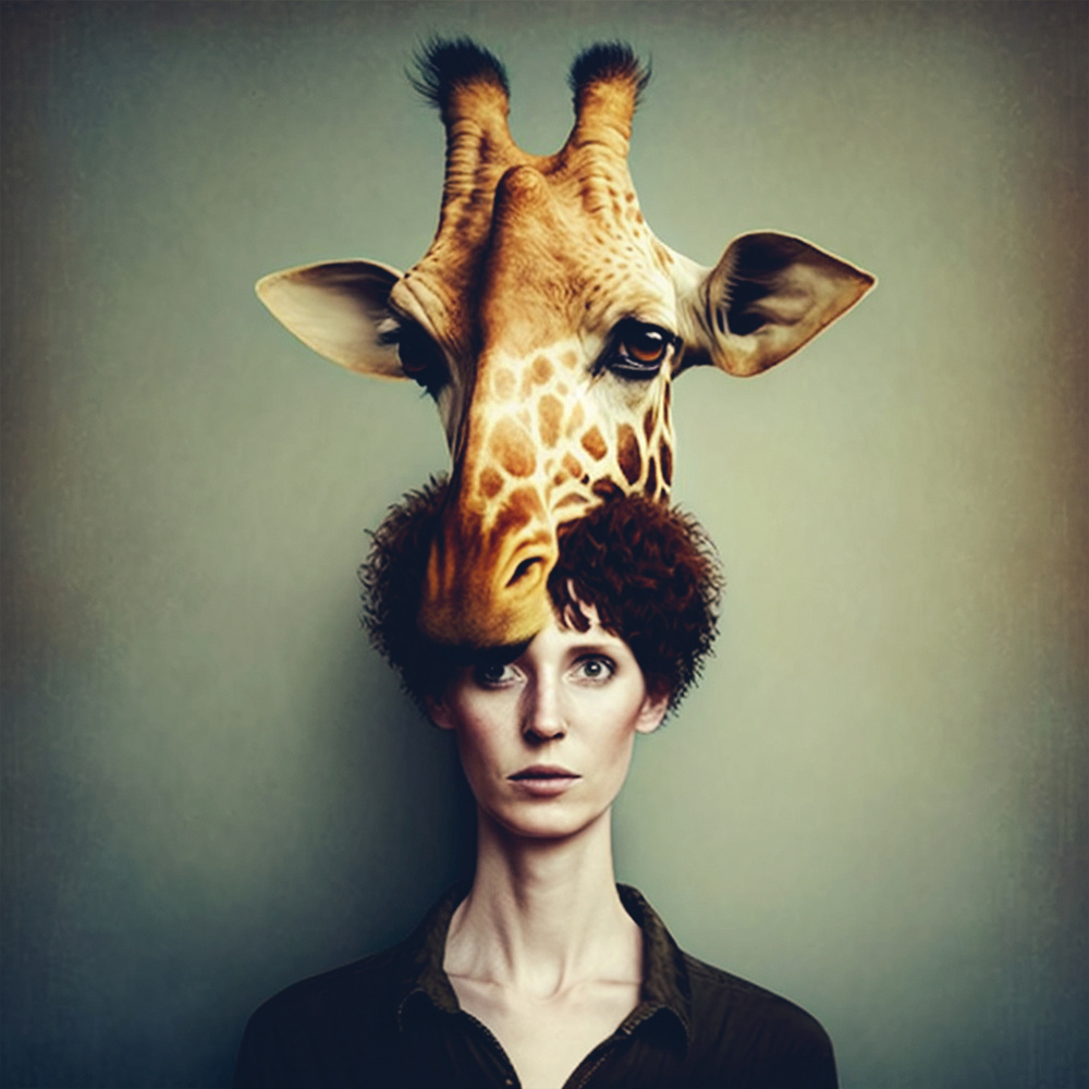 Giraffenfrau von Hany Hossameldin