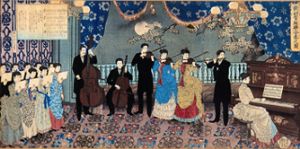 Konzert mit europäischer Musik in Japan von Hashimoto Chikanobu