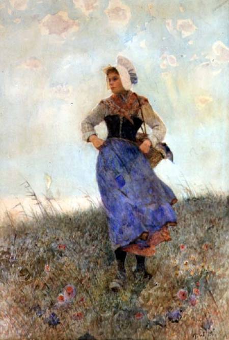 Breton Fishergirl von Hector Caffieri