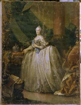 Porträt der Kaiserin Katharina II. (1729-1796) 1765