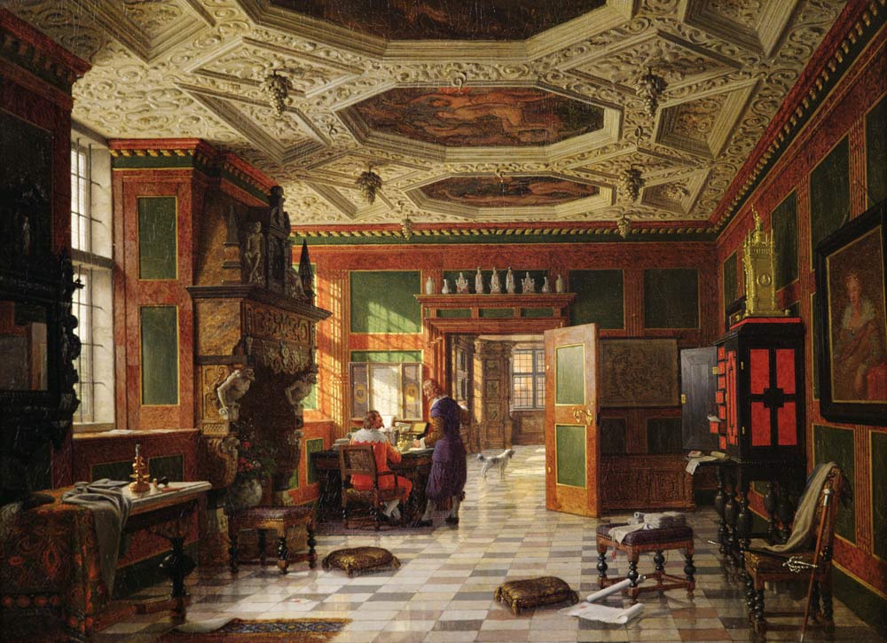 Interior of the Rosenburg Palace, Copenhagen von Heinrich Hansen