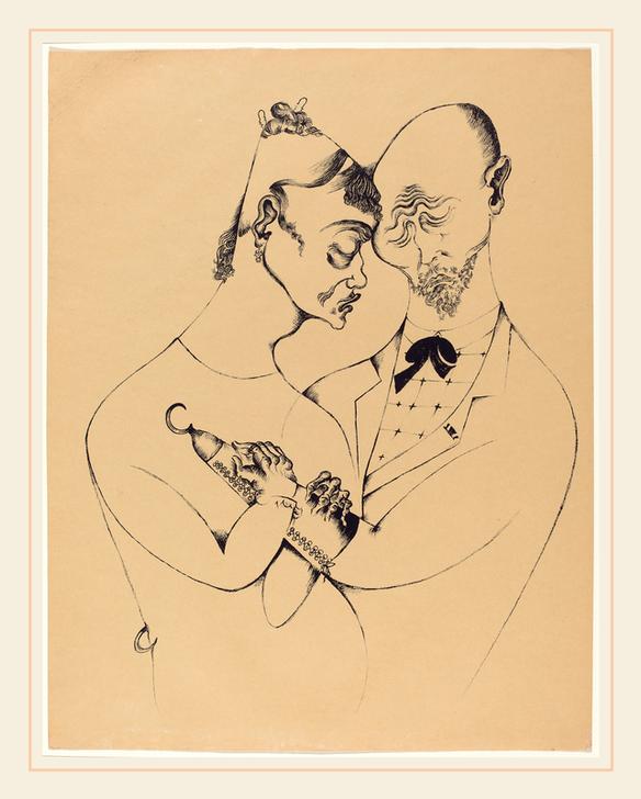 Das Ehepaar (The Married Couple) von Heinrich Hoerle