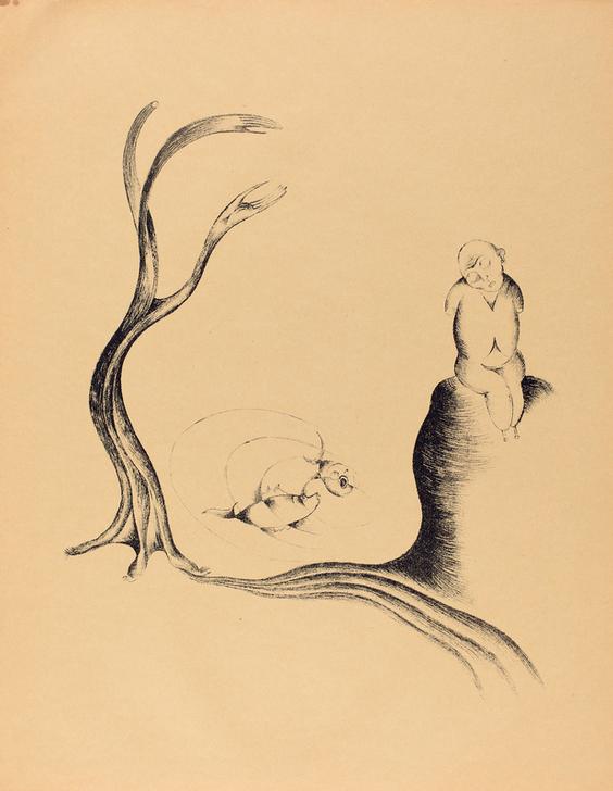 Der Baum der Sehnsucht (The Tree of Longing) von Heinrich Hoerle