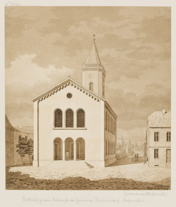 Entwurf zu einer Kirche für die Gemeinde Friedrichsdorf von Heinrich Hübsch