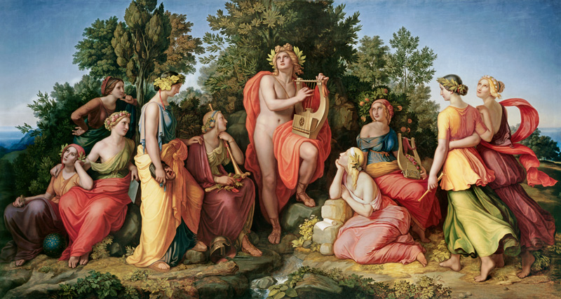 Apollo und die Musen von Heinrich Maria Hess