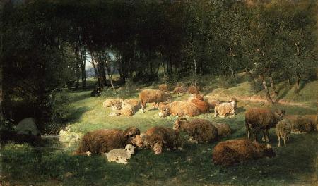 Schafe im Erlenhain 1875