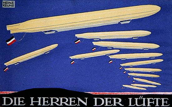Masters of the Air, postcard design for Das Plakat von Heinz Keune