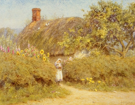A Surrey cottage von Helen Allingham