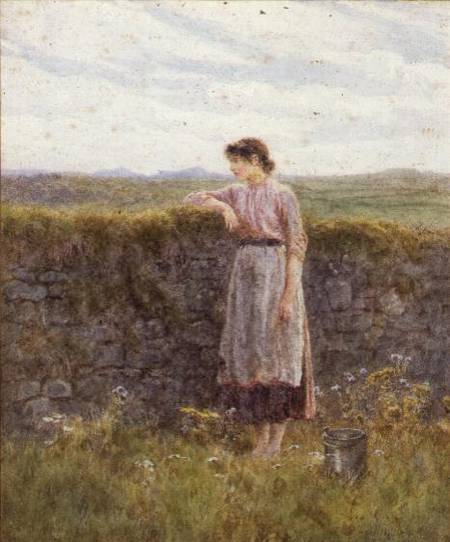 The Young Milkmaid von Helen Allingham