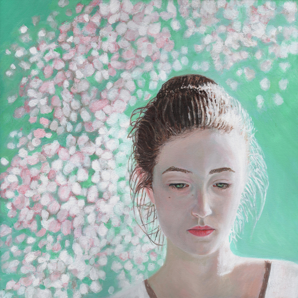 Portrait of a girl blossoming von Helen White