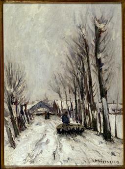 Schafherde im Winter 1910-01-01