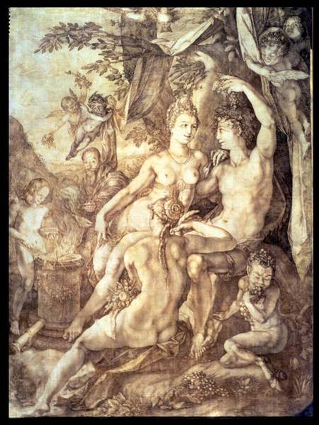 Bacchus, Venus and Ceres von Hendrick Goltzius