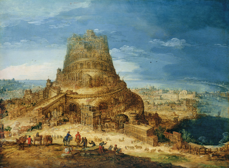 The Building of the Tower of Babel von Hendrick van Cleve