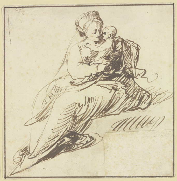 Sitzende Maria von Hendrik Goudt