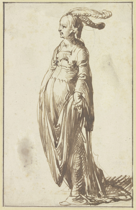 Weibliche Gewandfigur von Hendrik Goudt