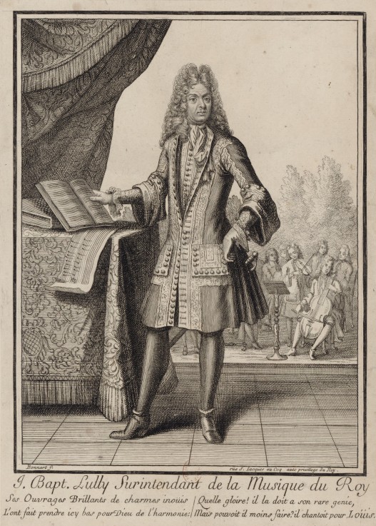 Komponist Jean-Baptiste Lully von Henri Bonnart
