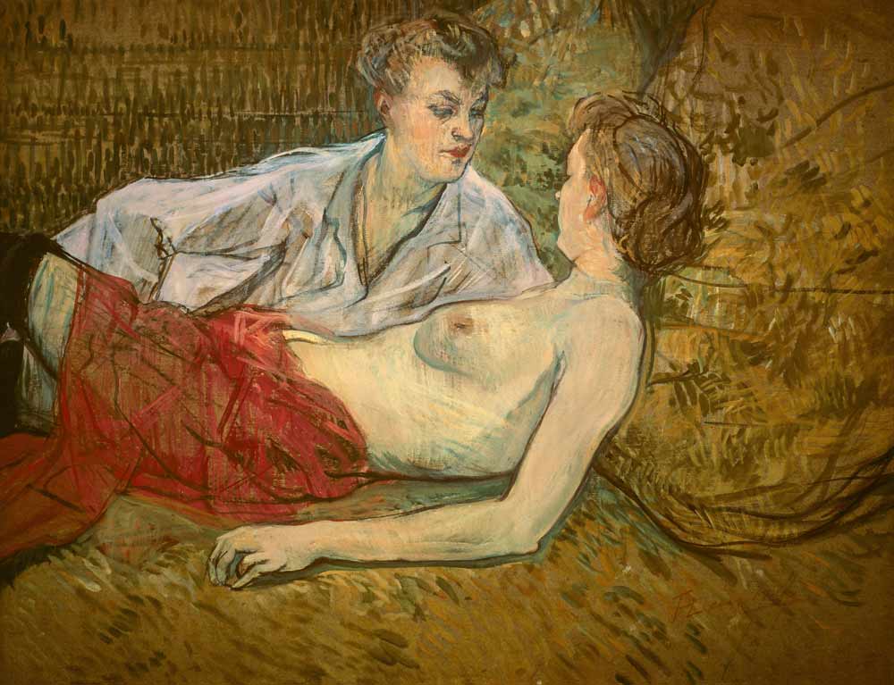 Die beiden Freundinnen von Henri de Toulouse-Lautrec
