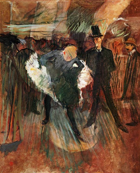 La Goulue and Valentin le Desosse von Henri de Toulouse-Lautrec