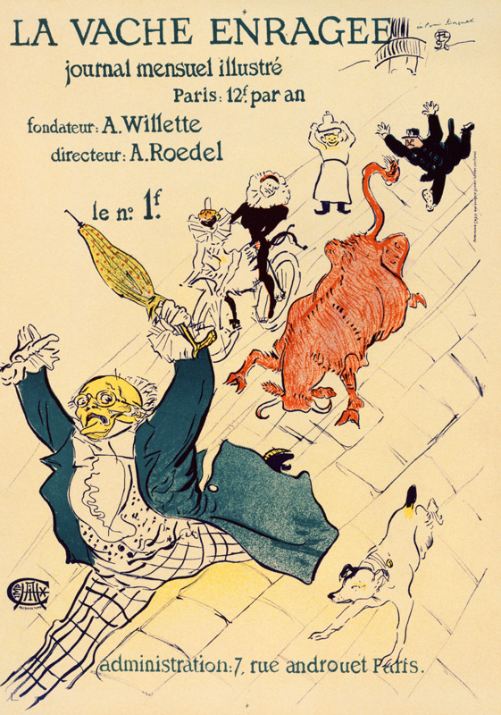 La Vache enragée (Plakat) von Henri de Toulouse-Lautrec