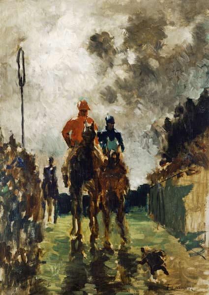 The Jockeys von Henri de Toulouse-Lautrec