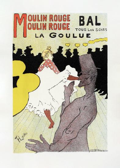 Affiche Pour Le Moulin Rouge la Goulue (1898).
