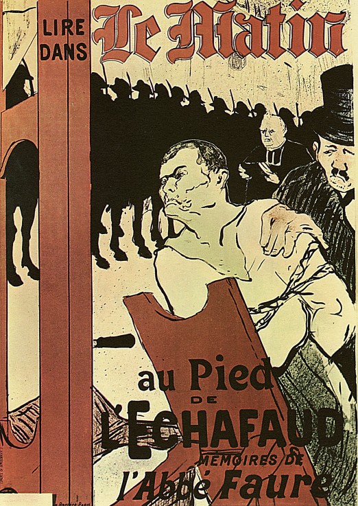 Am Fuß des Schafotts (Plakat für "Die Memoiren Abbé Faure") von Henri de Toulouse-Lautrec