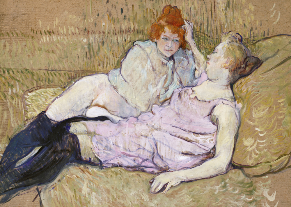 Das Sofa (ca. 1894–1896). von Henri de Toulouse-Lautrec