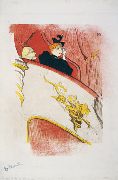 Die Loge mit der goldenen Maske (La loge au masceron doré) von Henri de Toulouse-Lautrec
