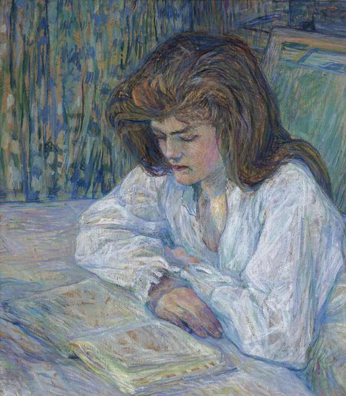 Die Lesende La Liseuse von Henri de Toulouse-Lautrec