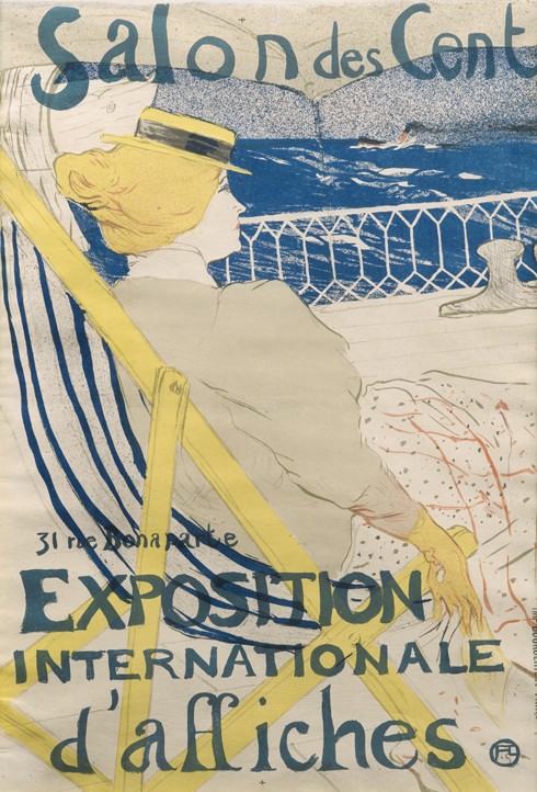 La passagere du 54 - Promenade en yacht (Salon des Cent) von Henri de Toulouse-Lautrec