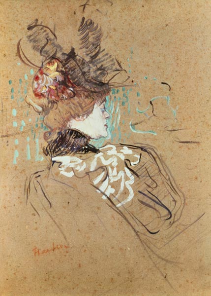 Profil einer Frau von Henri de Toulouse-Lautrec