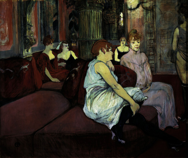 Salon Rue des Moulins von Henri de Toulouse-Lautrec