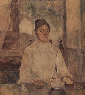 Portrait of the Artist's Mother at Breakfast, Malrome c.1883