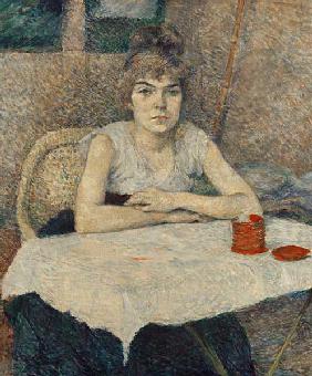 Junge Frau am Tisch (Poudre de riz) 1887