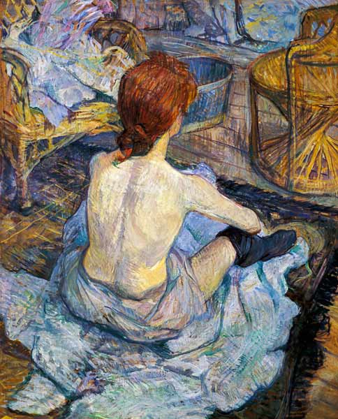 Frau bei ihrer Toilette von Henri de Toulouse-Lautrec