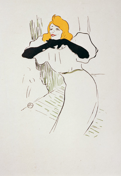 Yvette Guilbert dans von Henri de Toulouse-Lautrec