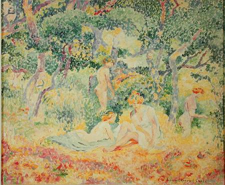 Nudes in a Wood von Henri-Edmond Cross
