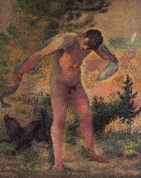 Bather drying himself at St. Tropez 1893