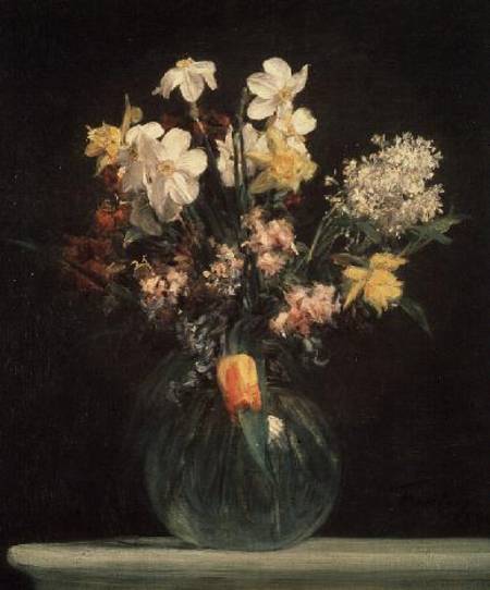 Narcisses Blancs, Jacinthes et Tulipes von Henri Fantin-Latour