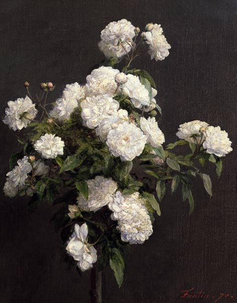 White Roses von Henri Fantin-Latour