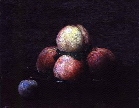 Still life of peaches and plums von Henri Fantin-Latour