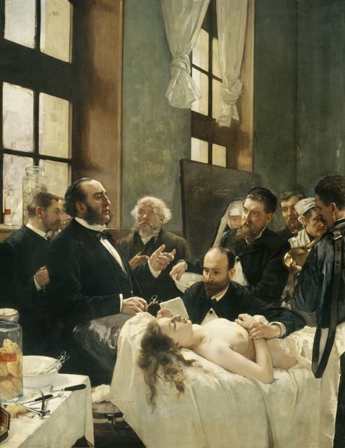 Before the Operation, or Doctor Pean teaching at Saint-Louis hospital von Henri Gervex