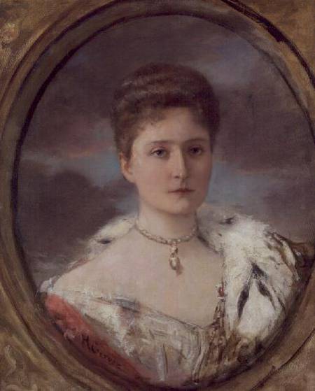 Portrait of Tsarina Alexandra (1872-1918) von Henri Gervex