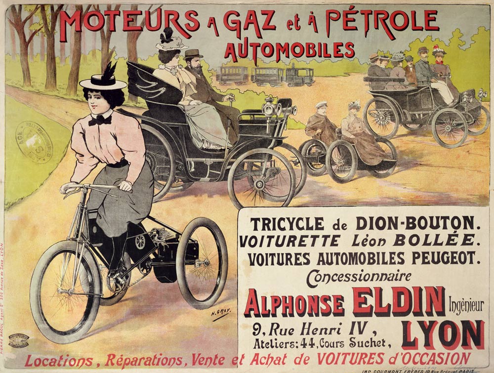 Poster advertising a Parisian car dealer von Henri Gray