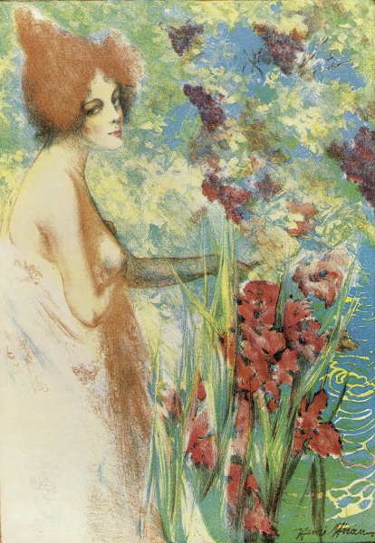 Fleur de May (colour litho)  von Henri Heran