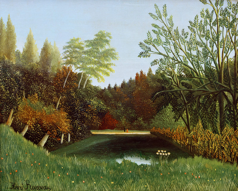 View of Bois de Boulogne von Henri Julien Félix Rousseau