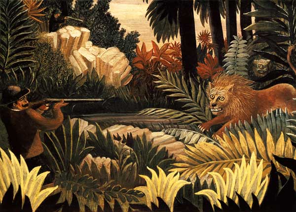 Die Löwenjagd/ 1900-1907 von Henri Julien Félix Rousseau